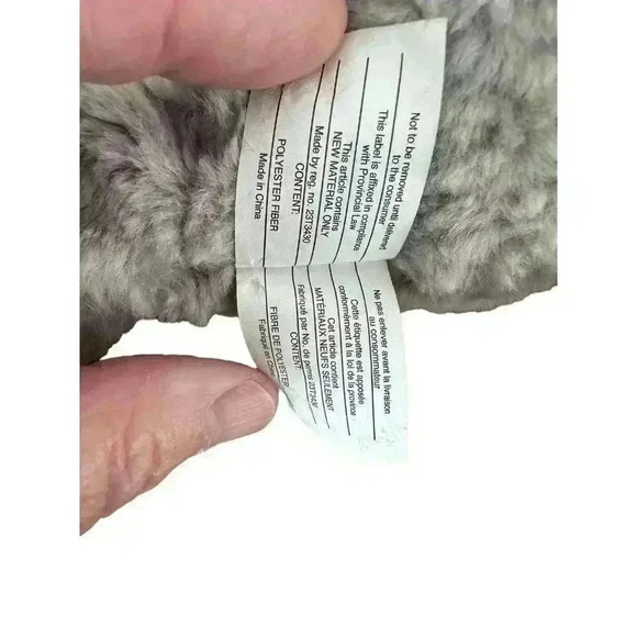 Manhattan Toy Grey Plush Mouse Red Yellow Stuffed Animal Good Condition Stuffie - Picture 7 of 9